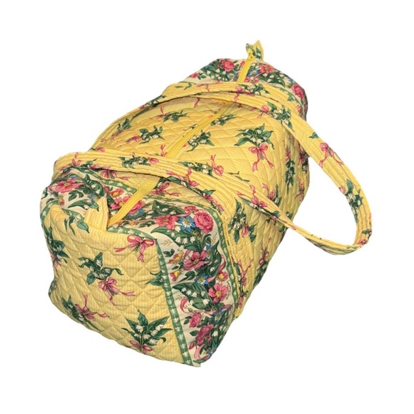 Floral Yellow Quilted Women's Bag - Picture 5 of 8
